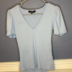 Blue VNeck Shirt